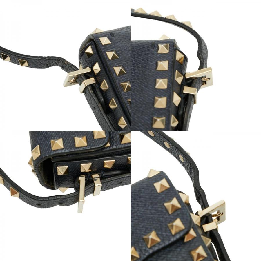 VALENTINO（ヴァレンティノ） スタッズ ショルダーバッグ ネイビー