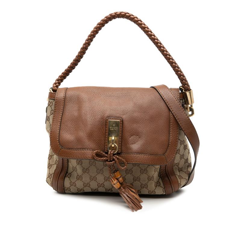 GUCCI（グッチ） GGキャンバス バンブー ベラ ハンドバッグ ショルダー