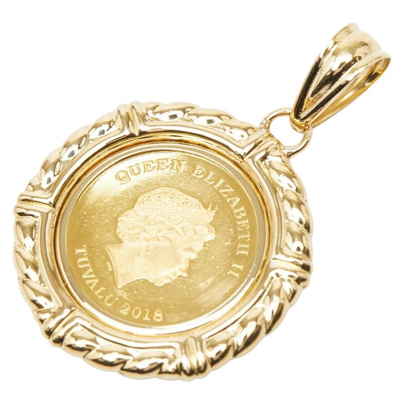 K24YG イエローゴールド K18YG ツバルホース 2018年 1/10oz エリザベス