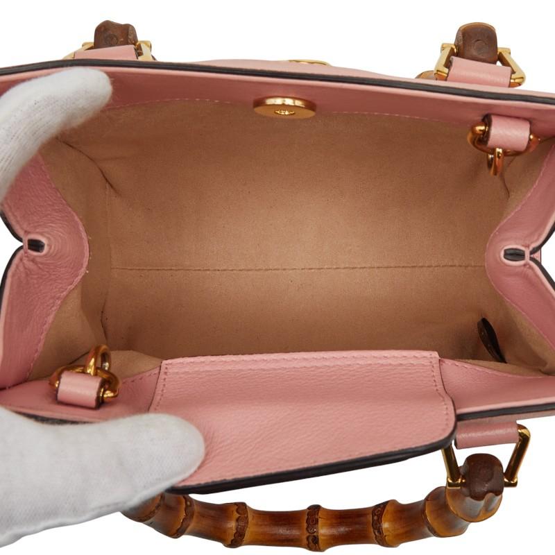 【美品】GUCCI グッチ ハンドバッグ ショルダーバッグ 2way バンブー GUCCI（グッチ） バンブー ダイアナ ハンドバッグ ショルダーバッグ