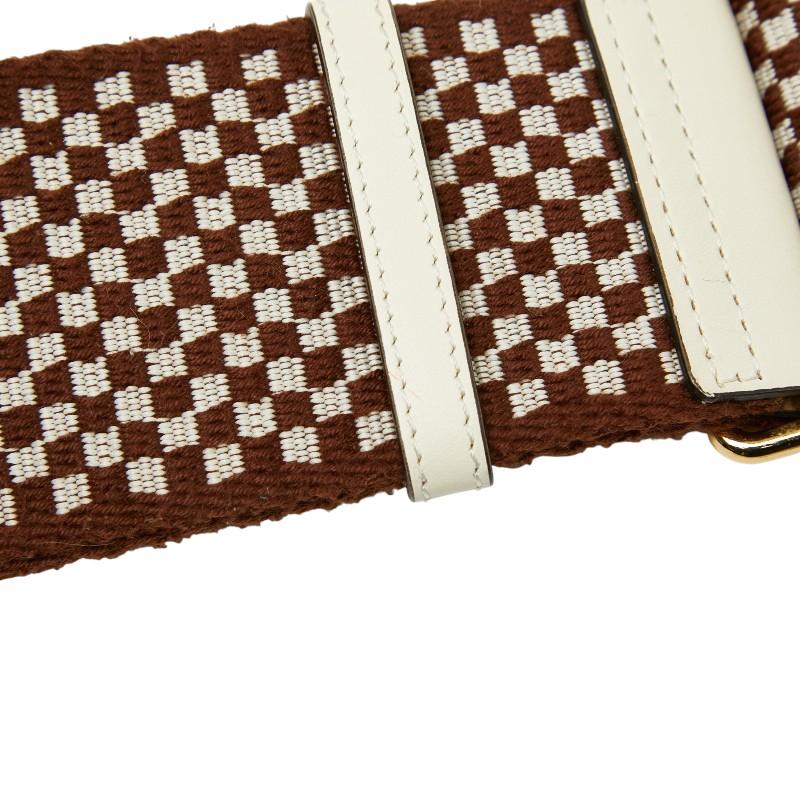 FENDI（フェンディ） ショルダーストラップ ブラウン ホワイト