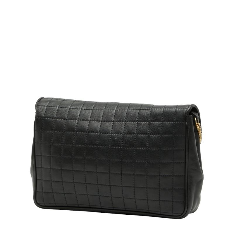 CELINE（セリーヌ） チェーンショルダーバッグ ブラック レザー