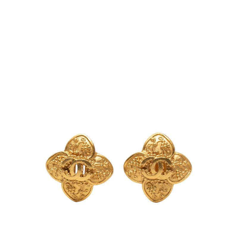 CHANEL シャネル　フラワー ココマーク イヤリング CHANEL（シャネル） ココマーク フラワーモチーフ ヴィンテージ
