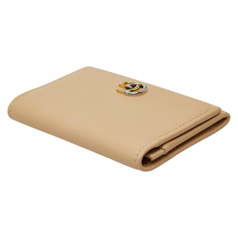 GUCCI（グッチ） ダブルG カードケース 790067 ベージュ レザー