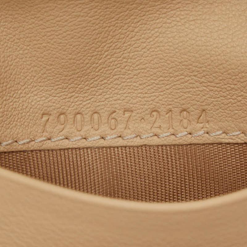 GUCCI（グッチ） ダブルG カードケース 790067 ベージュ レザー
