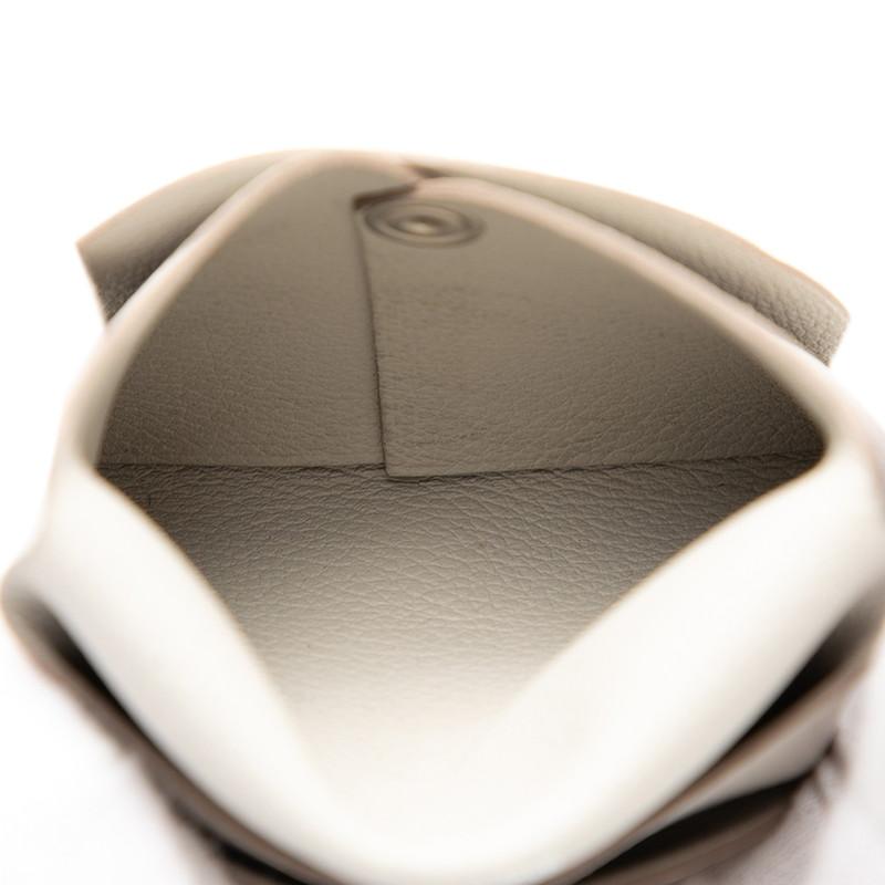 HERMES（エルメス） バスティア コインケース グレー系 シルバー金具