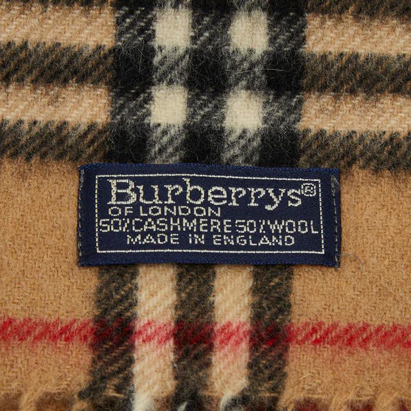 Burberry　バーバリー　マフラー　カシミヤ　ウール　ブラウン BURBERRY（バーバリー） ノバチェック マフラー ベージュ マルチカラー