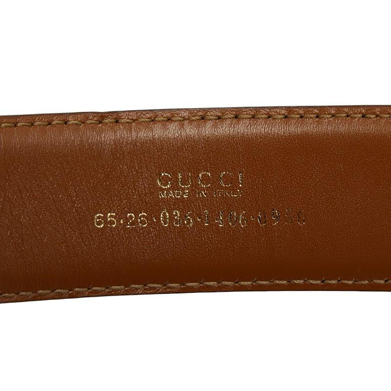 GUCCI（グッチ） ベルト サイズ：65 26 036 1406 0956 ブラック レザー