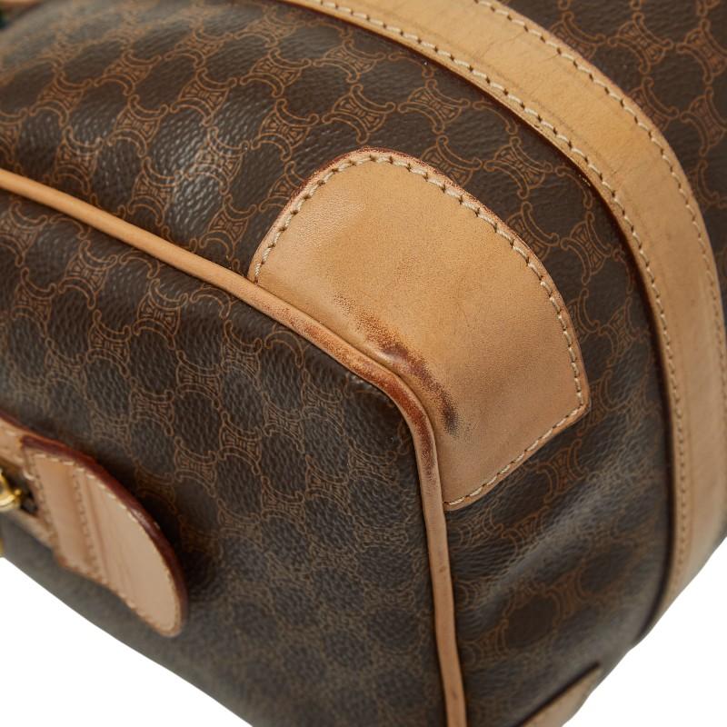 セリーヌ マカダム ショルダーバッグ ブラウン レザー セリーヌ CELINE