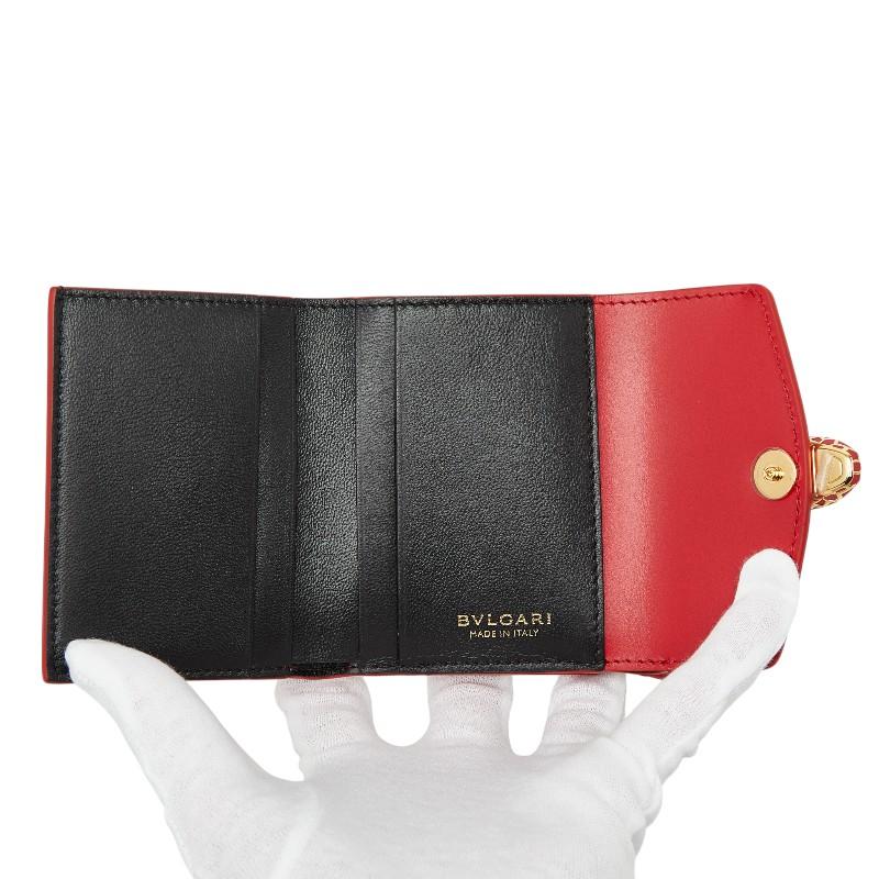 BVLGARI（ブルガリ） セルペンティ 三つ折り財布 コンパクトウォレット