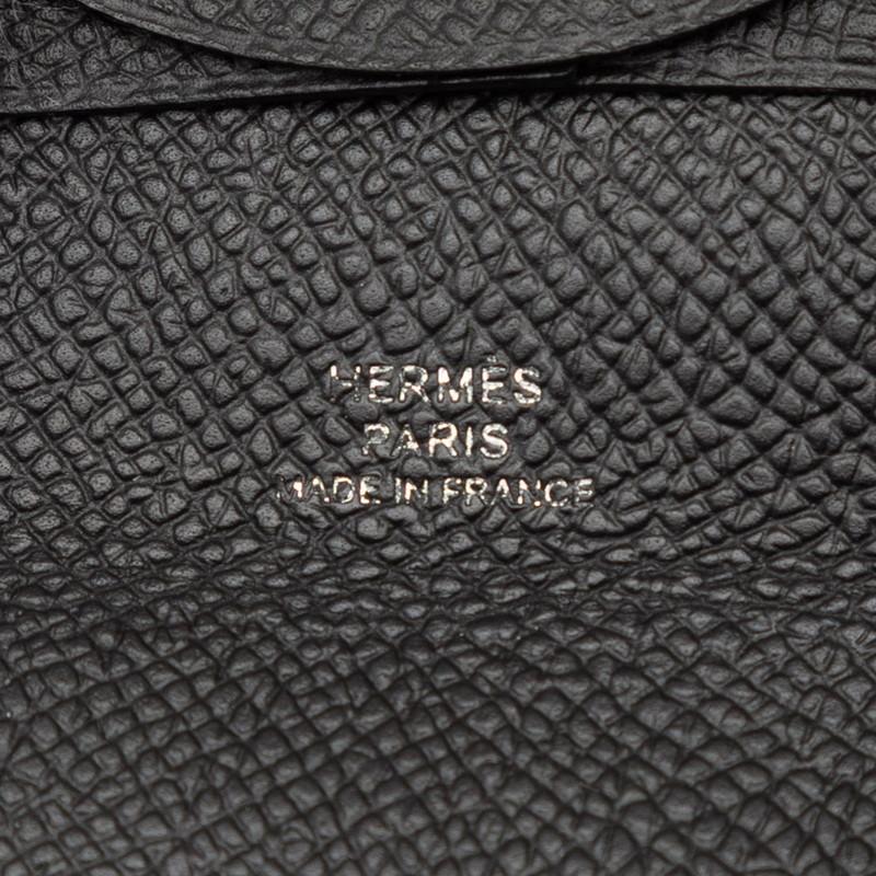 HERMES（エルメス） バスティア コインケース ブラック ヴォーエプソン