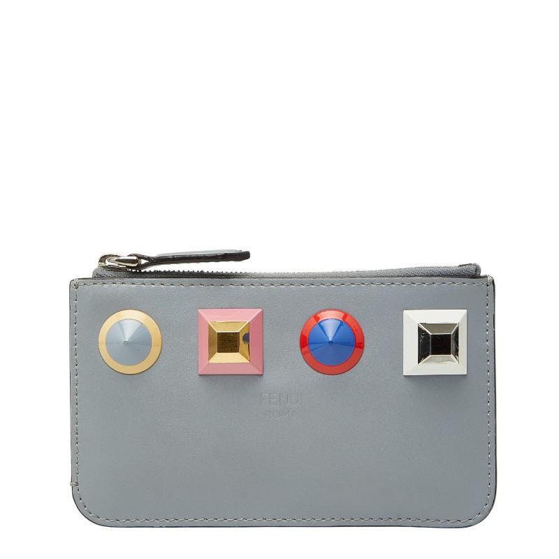 FENDI（フェンディ） スタッズ コインケース キーケース 8AP151 グレー