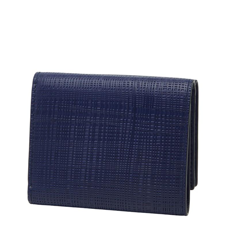 LOEWE ロエベ 三つ折り財布 ブルー LOEWE（ロエベ） リネン 三つ折り財布 トライフォールドウォレット