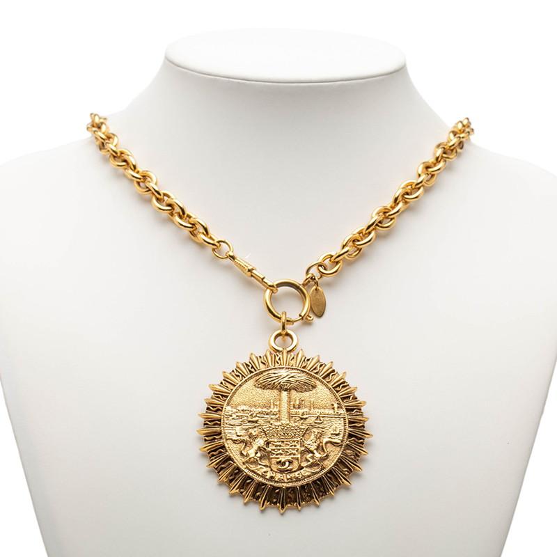 シャネル ネックレス ゴールド メッキ レディース CHANEL 【中古】_6