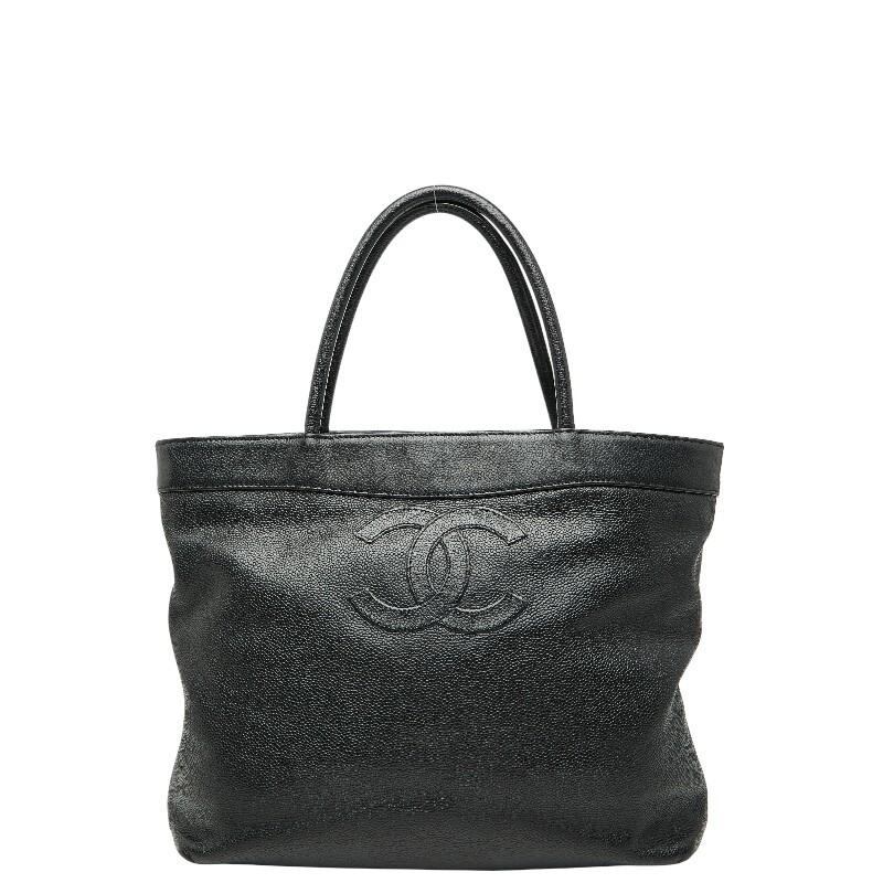 CHANEL（シャネル） ココマーク トートバッグ ブラック キャビアスキン