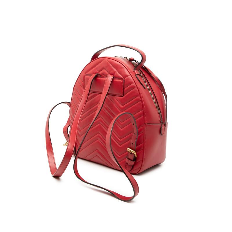 GUCCI（グッチ） GGマーモント リュック バックパック 476671 レッド 