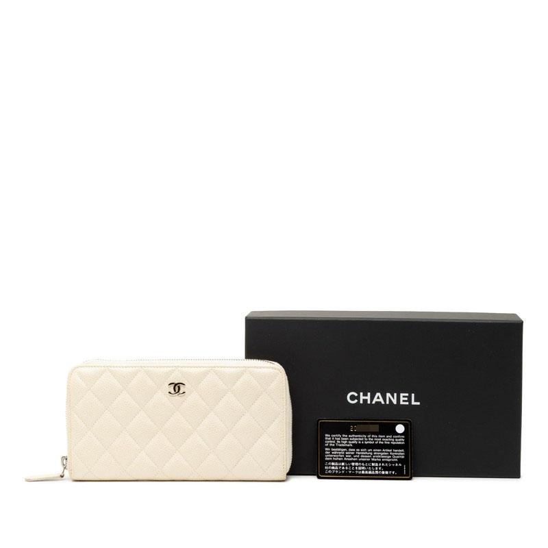 CHANEL（シャネル） ココマーク マトラッセ ラウンドファスナー 長財布