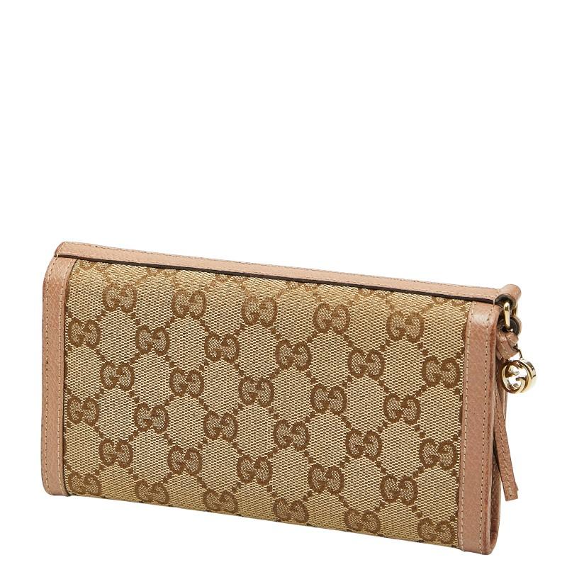 GUCCI（グッチ） GGキャンバス 長財布 323396 ベージュ ピンク 