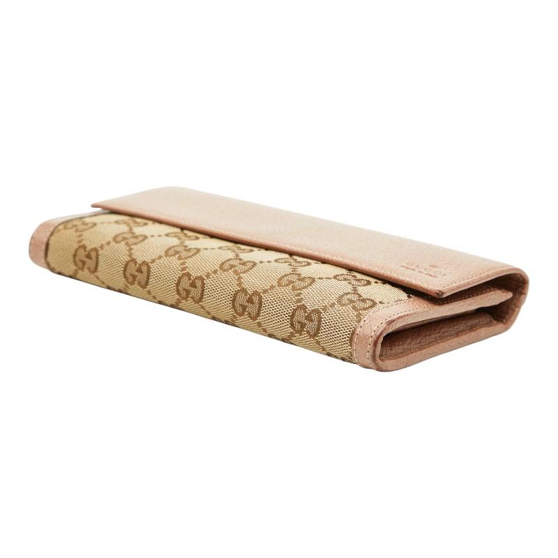 GUCCI（グッチ） GGキャンバス 長財布 323396 ベージュ ピンク