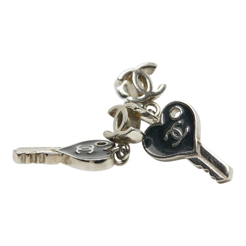 CHANEL（シャネル） ココマーク ハート キー 鍵 モチーフ ピアス