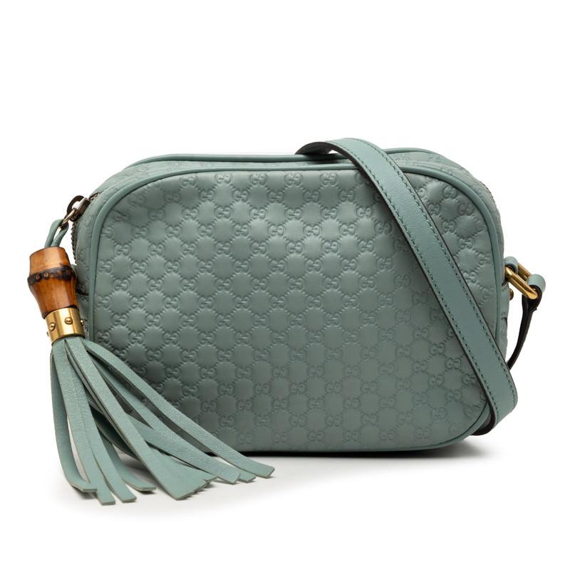 GUCCI グッチ　マイクログッチシマ　gg柄　バンブー　ショルダーバッグ GUCCI（グッチ） マイクログッチシマ バンブー バンブー 斜め掛け