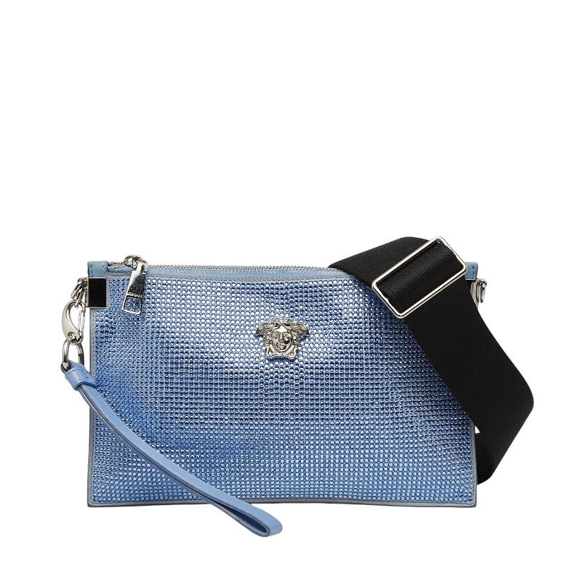ヴェルサーチェ メデューサ ビジュー 斜め掛け ショルダーバッグ サコッシュ レザー レディース VERSACE 【1-0251565】 ヴェルサーチェ メデューサ ビジュー 斜め掛け ショルダーバッグ