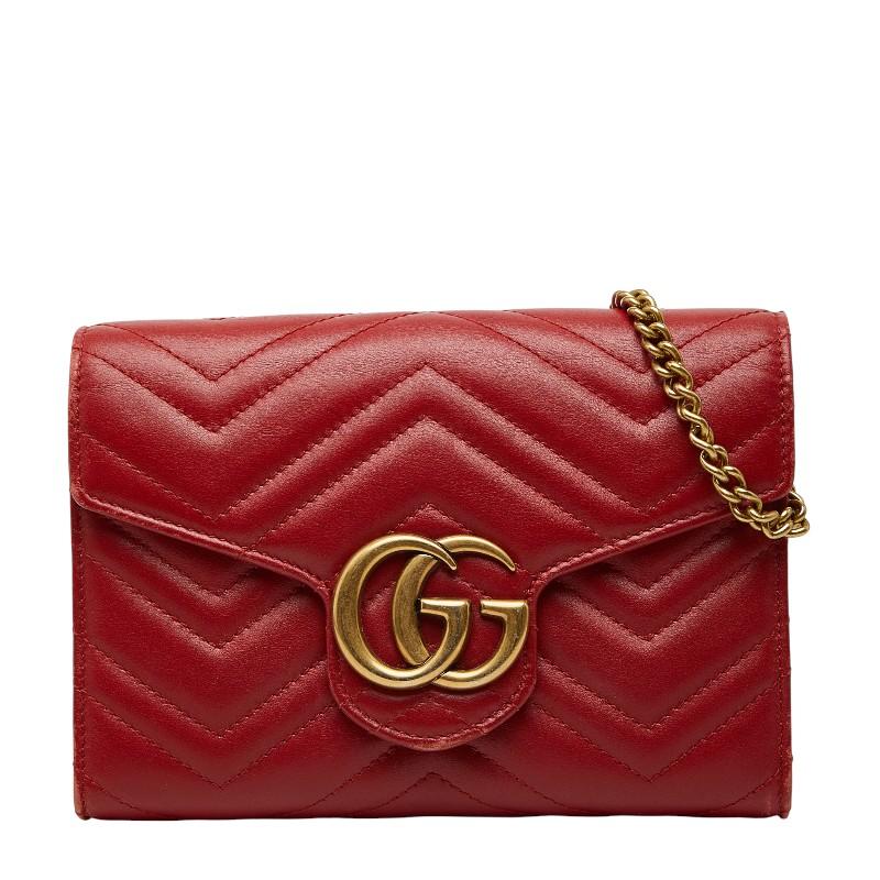 GUCCI（グッチ） GGマーモント チェーンウォレット ショルダーバッグ
