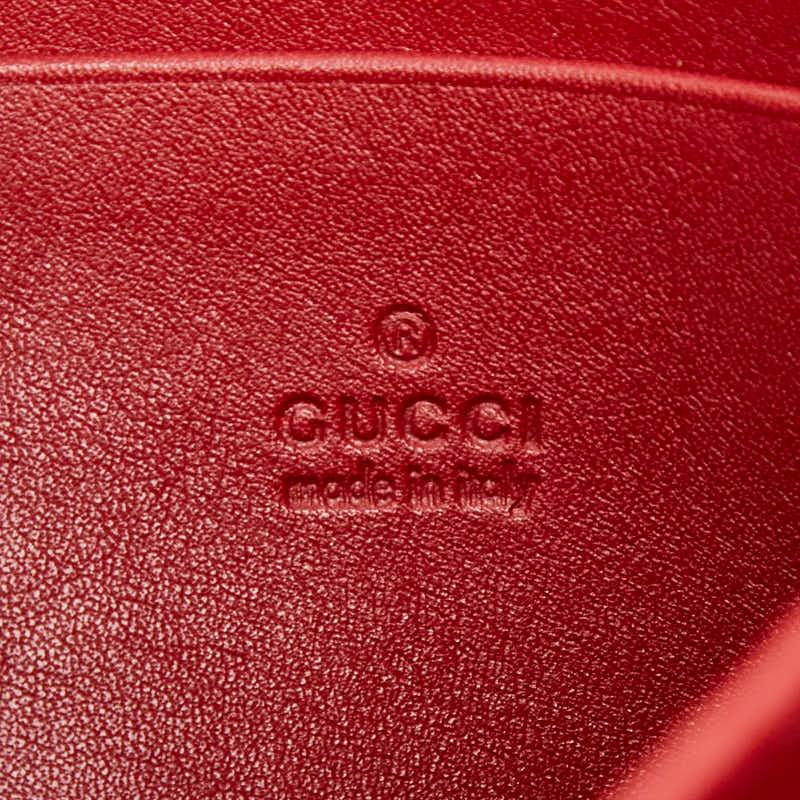 グッチ GUCCI 斜め掛けショルダーバッグ ディアマンテ レザー レッド レディース 354228 送料無料【中古】 z8048 GUCCI - グッチ GUCCI 斜め掛けショルダーバッグ ディアマンテ レザー