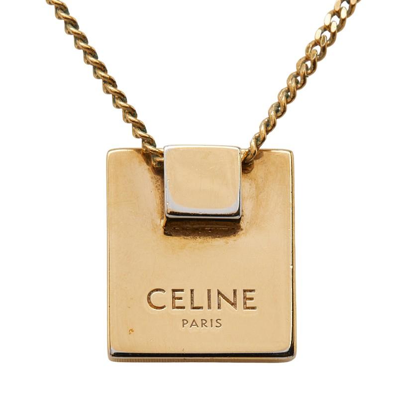 セリーヌ イニシャルネックレス S CELINE（セリーヌ） アルファベット イニシャル S ネックレス ゴールド