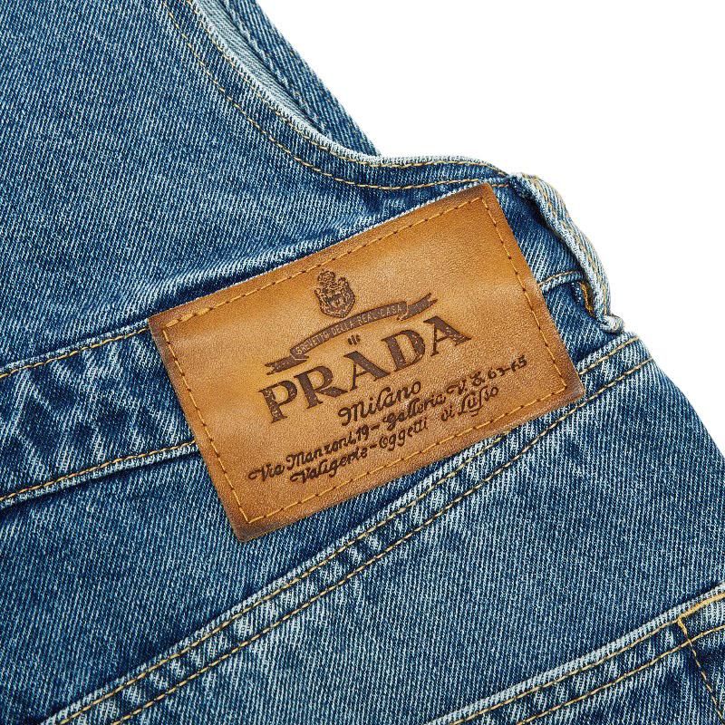 PRADA（プラダ） 25SS デニム ビブ オーバーオール ミニドレス