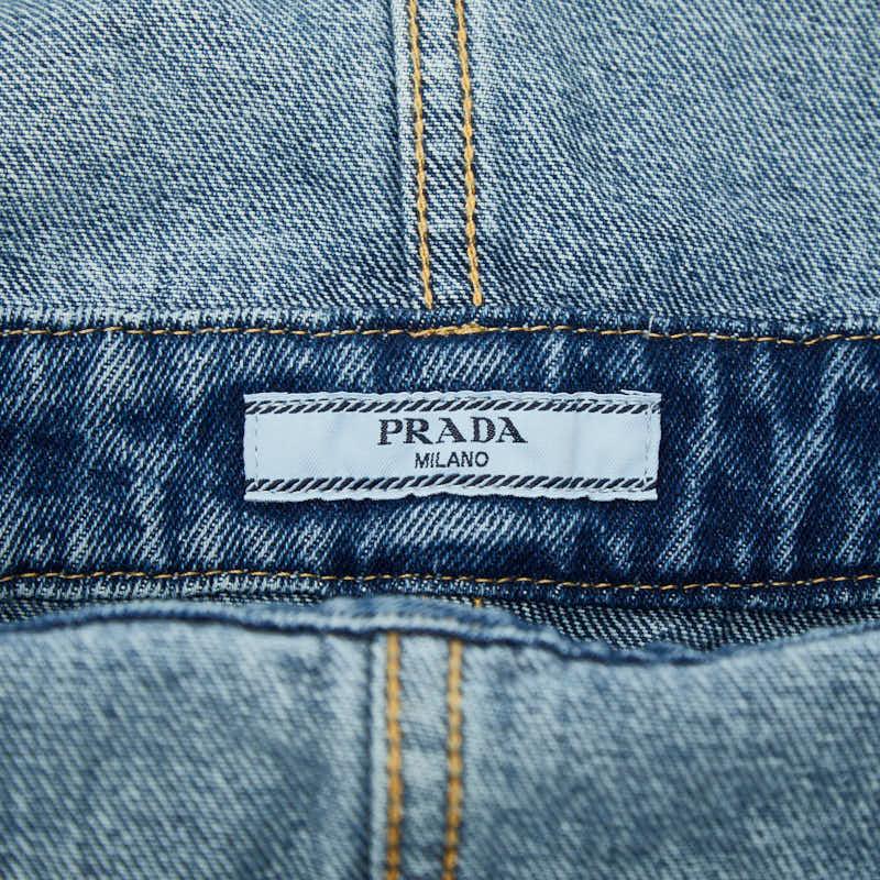 PRADA（プラダ） 25SS デニム ビブ オーバーオール ミニドレス