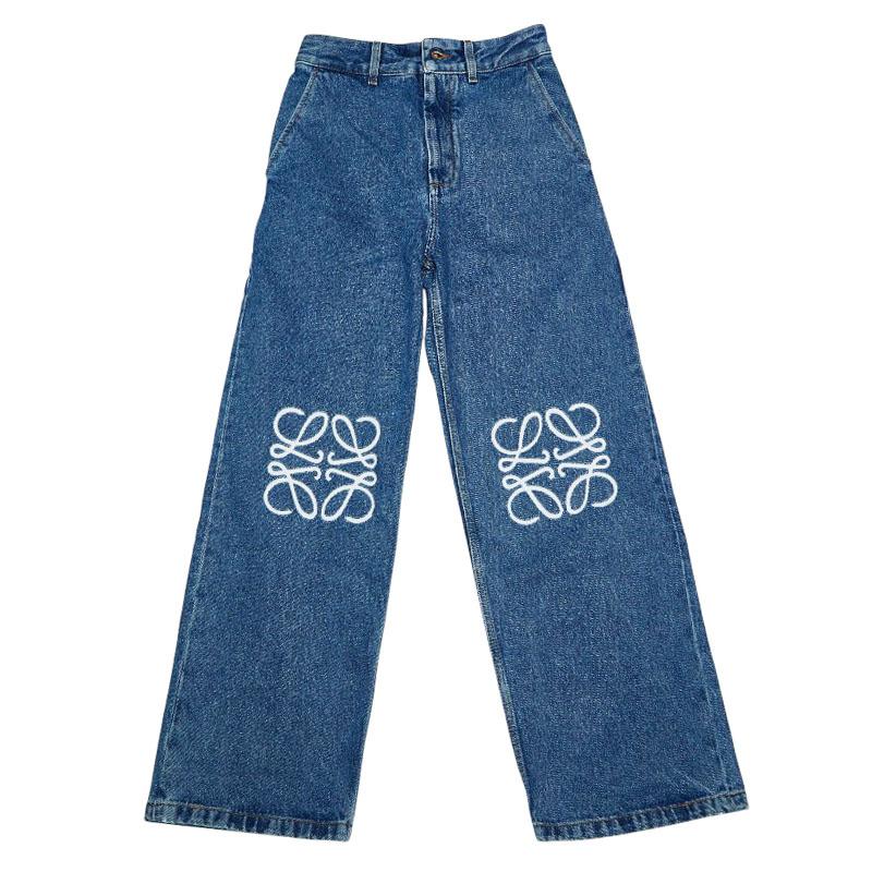 LOEWE（ロエベ） アナグラム バギージーンズ ワイド デニムパンツ