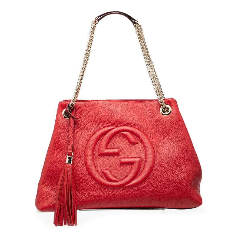 GUCCI（グッチ） ソーホー チェーン ショルダーバッグ 536196 レッド