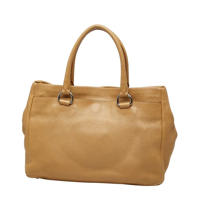 PRADA（プラダ） ハンドバッグ ショルダーバッグ 2WAY ベージュ レザー