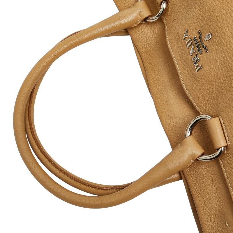 PRADA（プラダ） ハンドバッグ ショルダーバッグ 2WAY ベージュ レザー