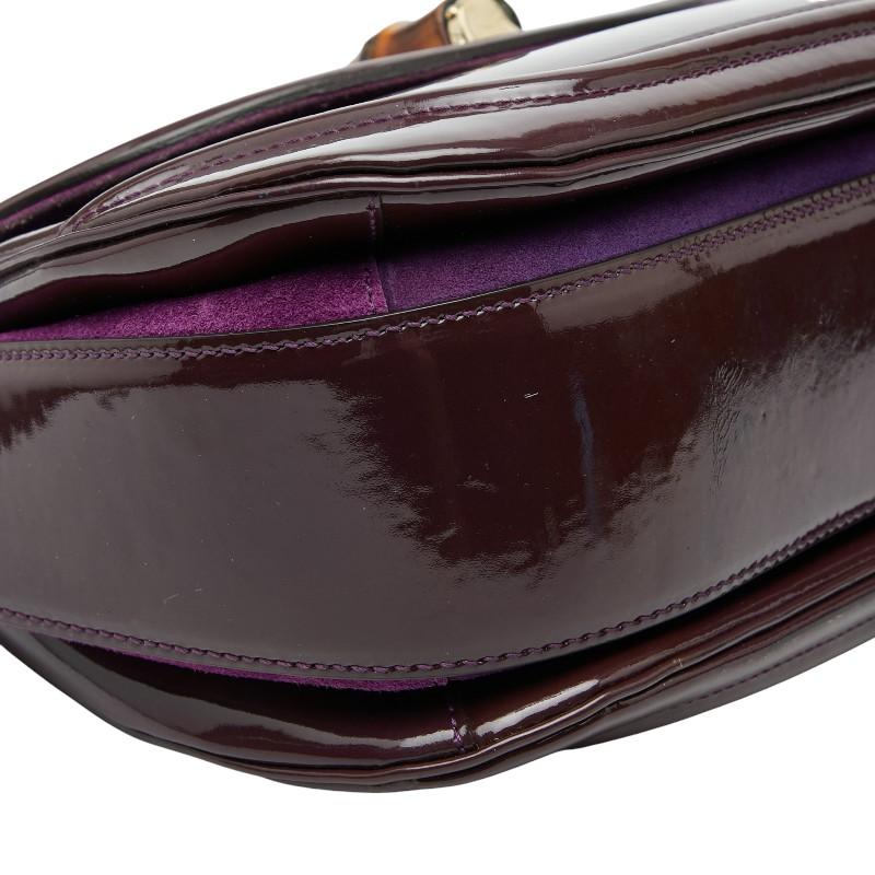 GUCCI（グッチ） バンブー ハンドバッグ 254884 パープル パテント