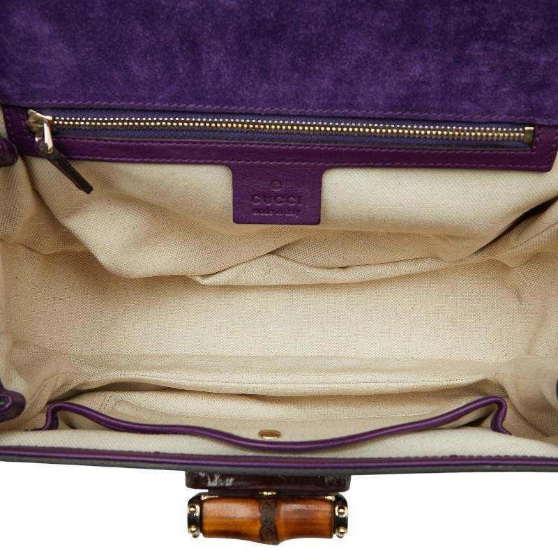 GUCCI（グッチ） バンブー ハンドバッグ 254884 パープル パテント 