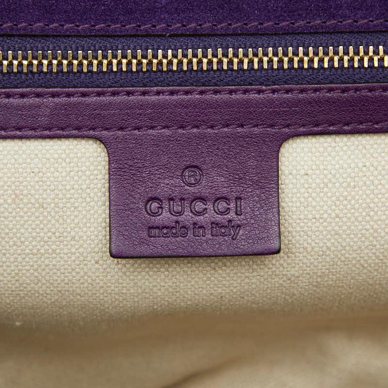 GUCCI（グッチ） バンブー ハンドバッグ 254884 パープル パテント 