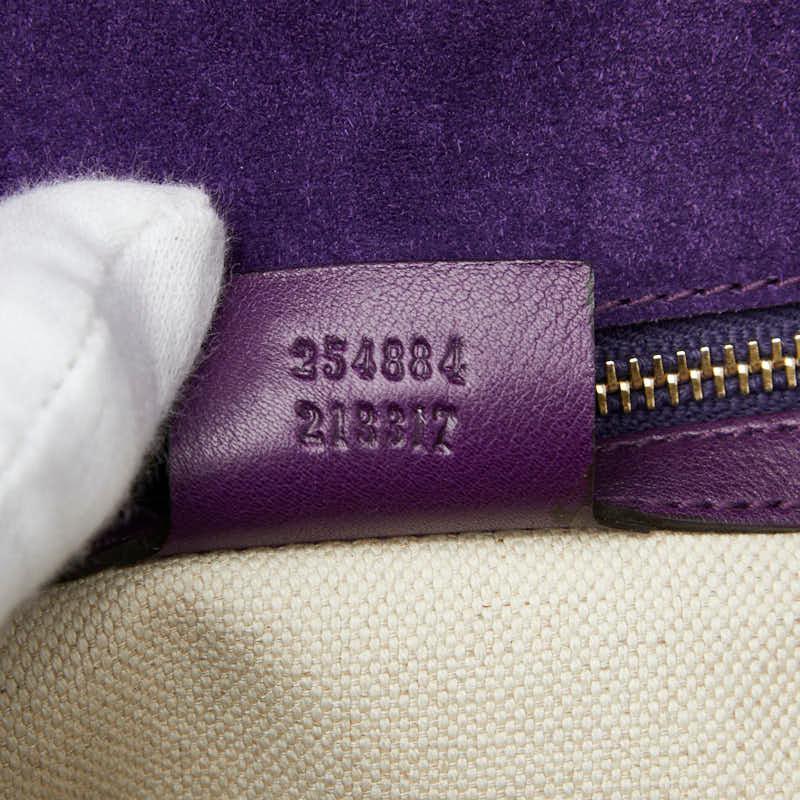 GUCCI（グッチ） バンブー ハンドバッグ 254884 パープル パテント 