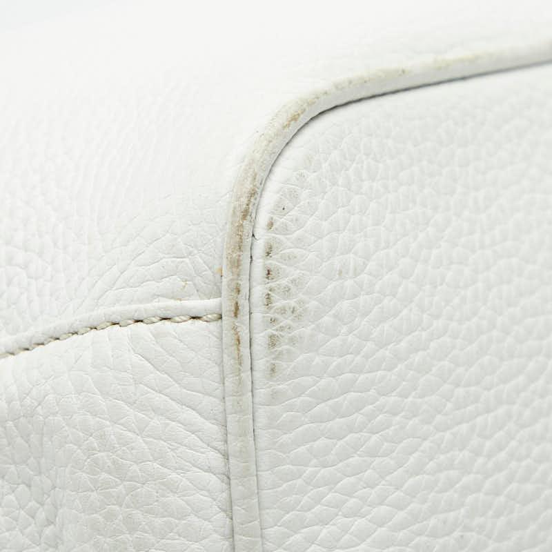 トッズ ハンドバッグ ホワイト レザー レディース TOD'S 【中古