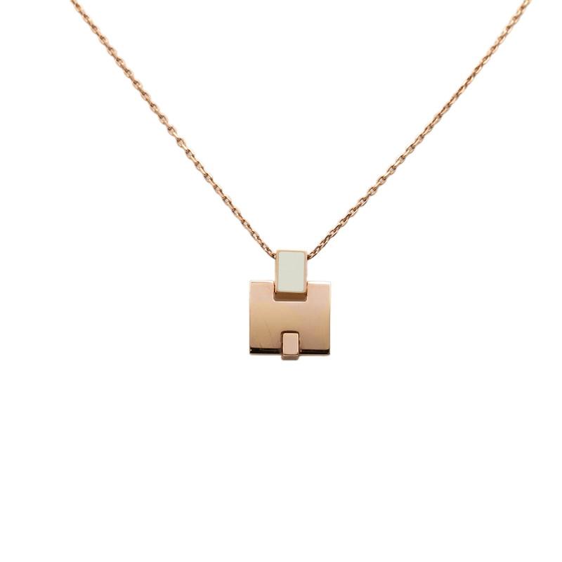HERMES（エルメス） アイリーン ペンダントネックレス ピンクゴールド