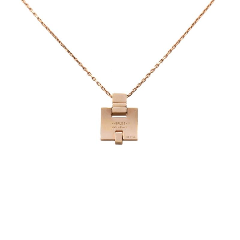 HERMES（エルメス） アイリーン ペンダントネックレス ピンクゴールド