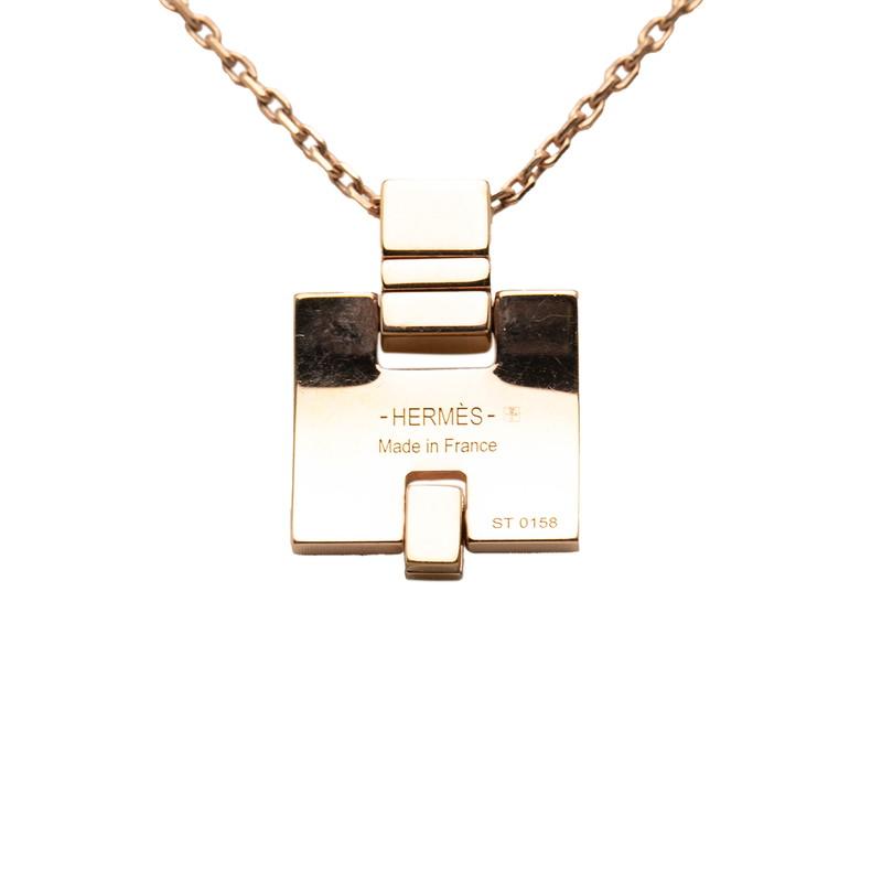 HERMES（エルメス） アイリーン ペンダントネックレス ピンクゴールド