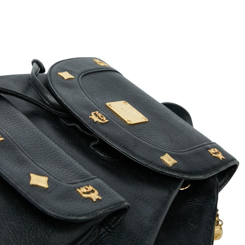 MCM（エムシーエム） エム シー エム ロゴ スタッズ リュック バック