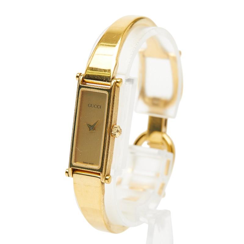 GUCCI（グッチ） ロゴ バングル ウォッチ 腕時計 1500L クオーツ