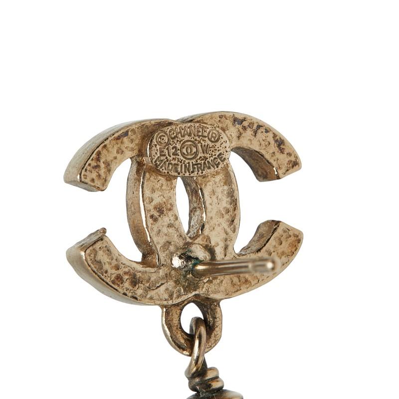 CHANEL（シャネル） ココマーク マルチカラー ピアス ゴールド メッキ