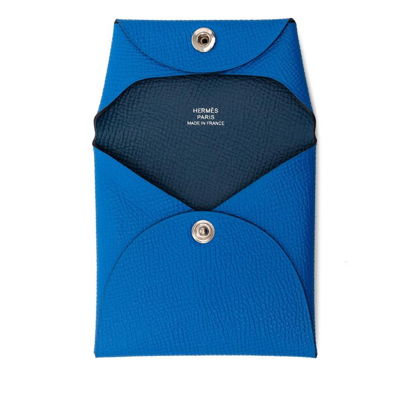 HERMES（エルメス） バスティア コインケース ブルー ヴォーエプソン