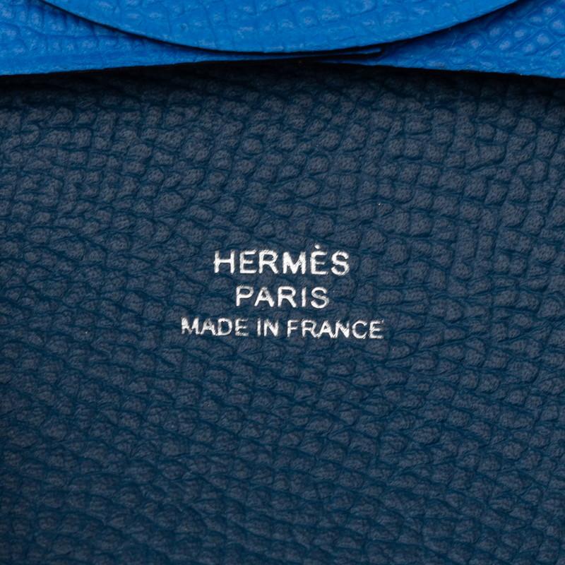 HERMES（エルメス） バスティア コインケース ブルー ヴォーエプソン