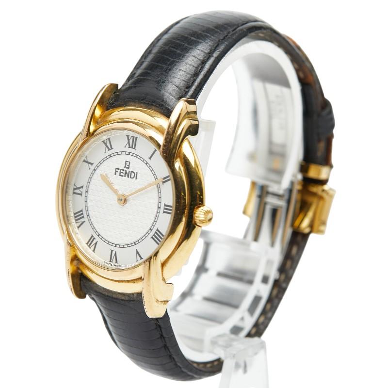 FENDI（フェンディ） 腕時計 350J スイス製クオーツ シルバー文字盤