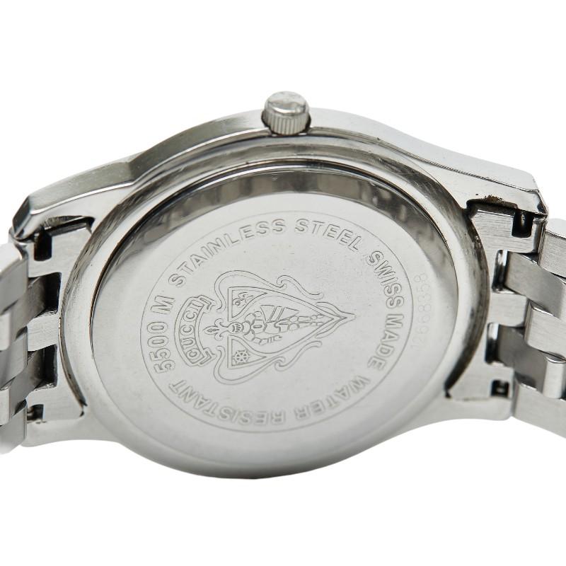 GUCCI（グッチ） 腕時計 5500M スイス製クオーツ シルバー文字盤